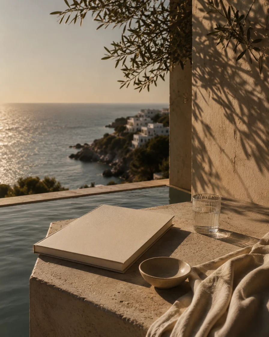 Hotel Lumena — interior, morning light