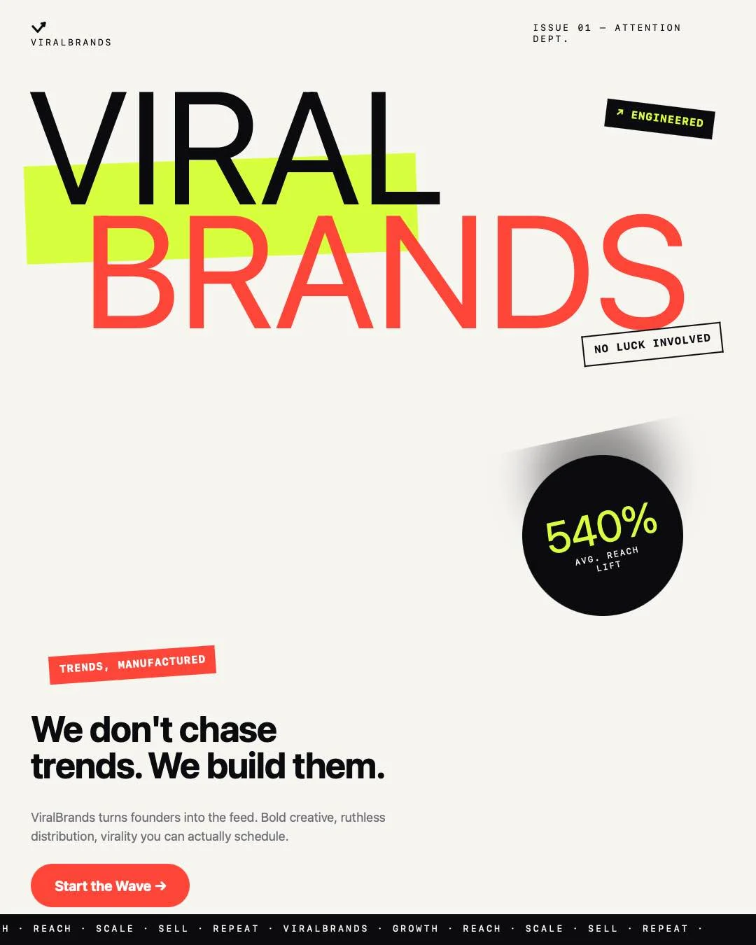 Viral Brands, Experimental Dynamic Type direction