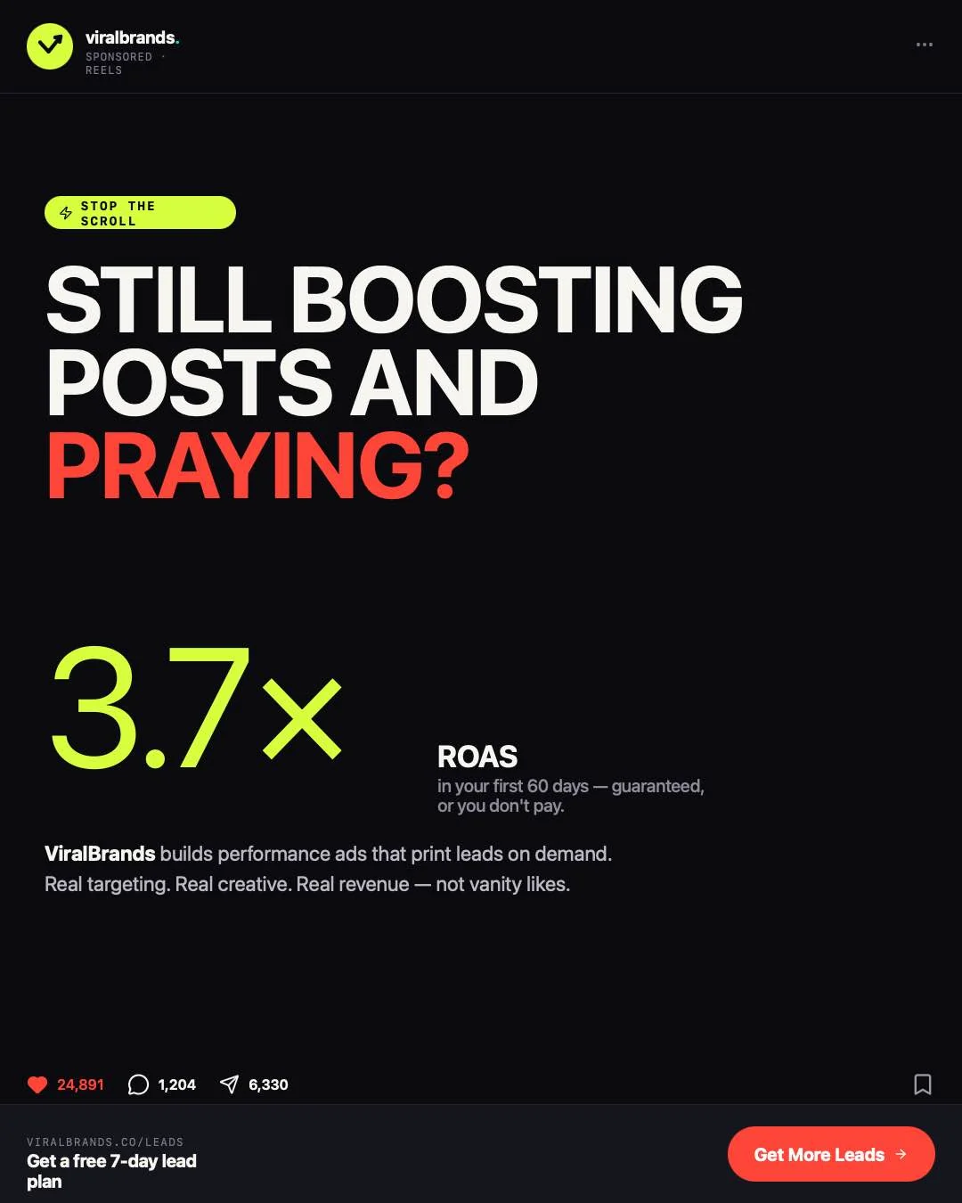 Viral Brands, Social Performance Ad direction